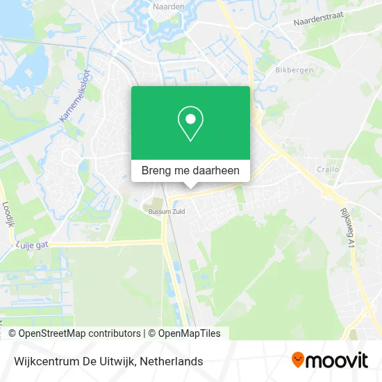 Wijkcentrum De Uitwijk kaart