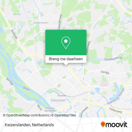 Keizerslanden kaart