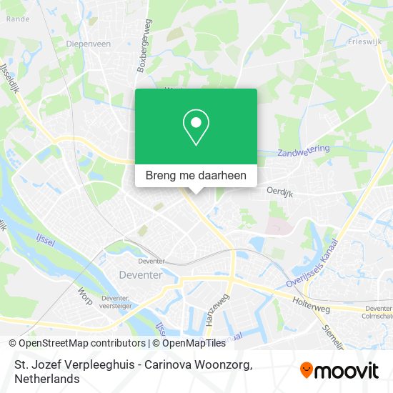 St. Jozef Verpleeghuis - Carinova Woonzorg kaart