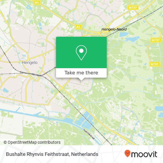 Bushalte Rhynvis Feithstraat kaart