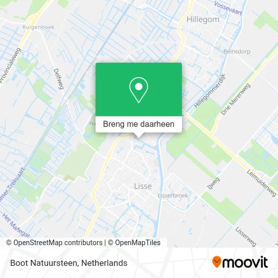 Boot Natuursteen kaart