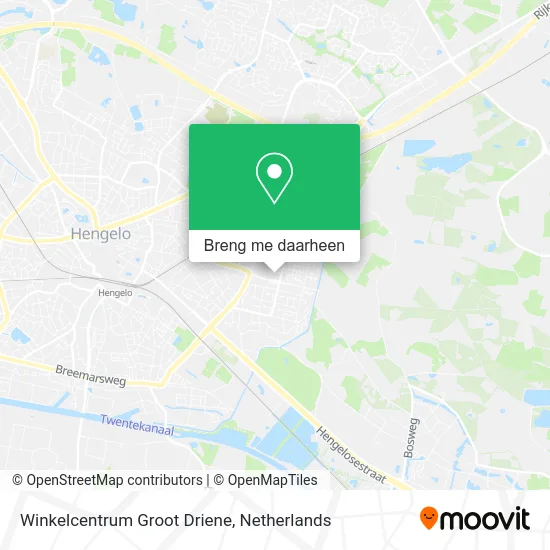 Winkelcentrum Groot Driene kaart