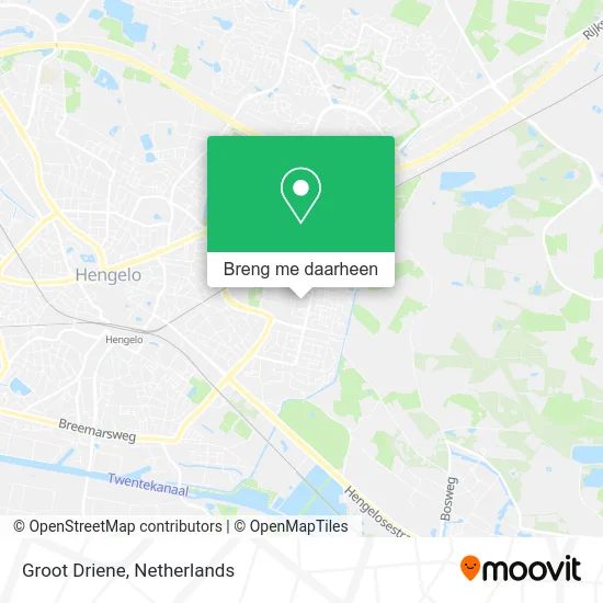 Groot Driene kaart