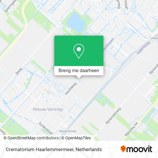 Crematorium Haarlemmermeer kaart