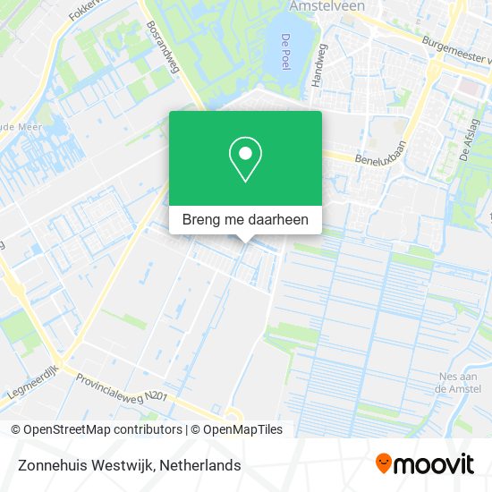 Zonnehuis Westwijk kaart