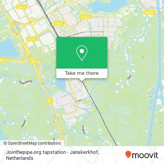 Jointhepipe.org tapstation - Janskerkhof kaart