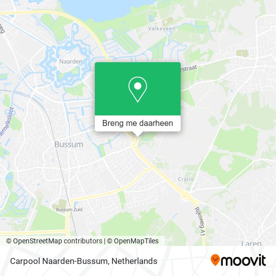 Carpool Naarden-Bussum kaart