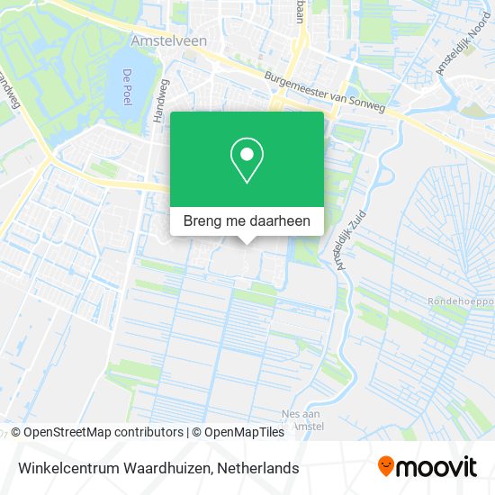 Winkelcentrum Waardhuizen kaart