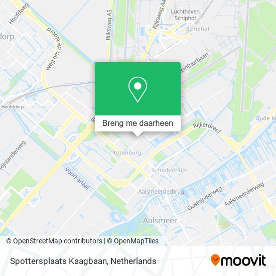 Spottersplaats Kaagbaan kaart