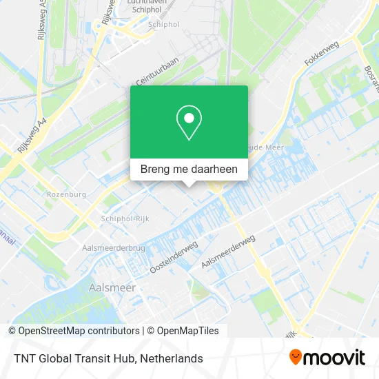 TNT Global Transit Hub kaart