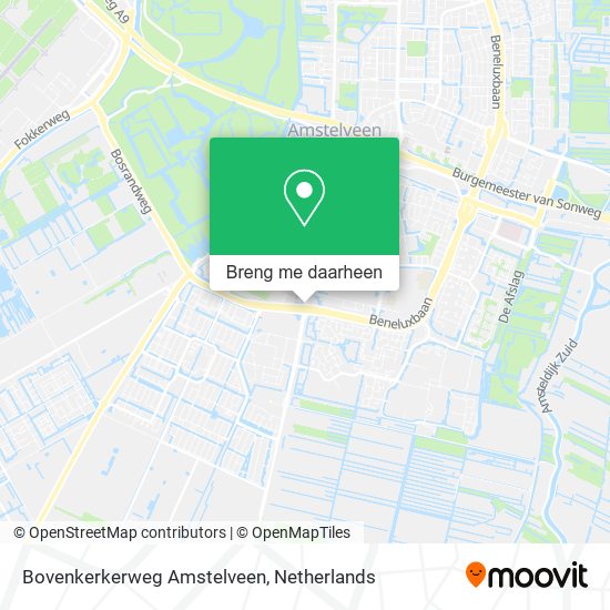 Bovenkerkerweg Amstelveen kaart