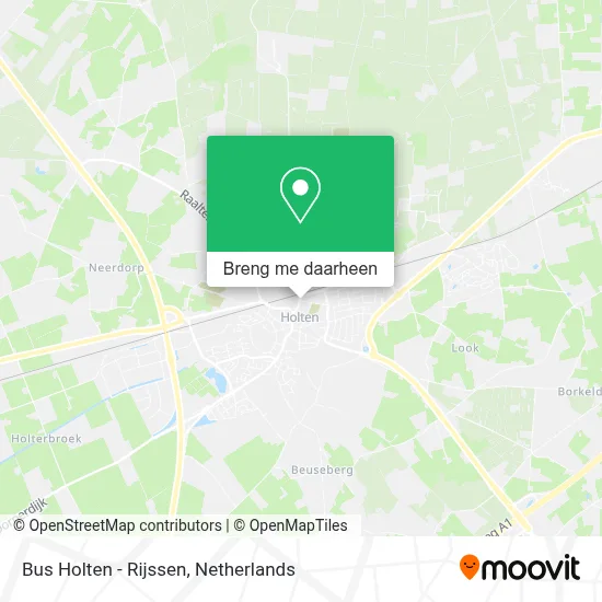 Bus Holten - Rijssen kaart