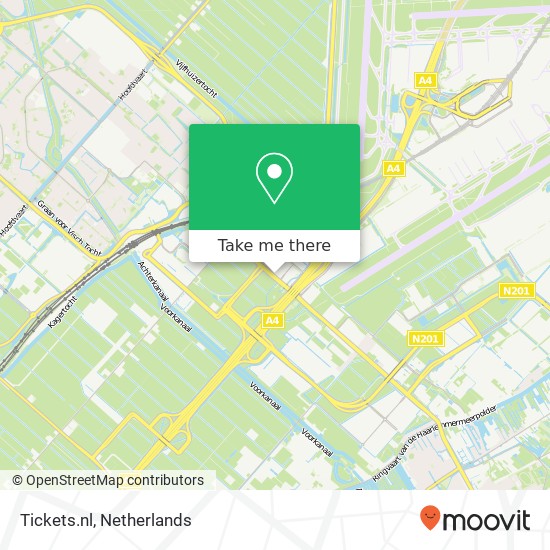 Tickets.nl kaart