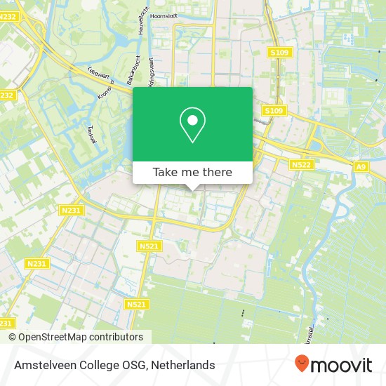 Amstelveen College OSG kaart