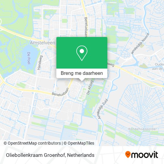 Oliebollenkraam Groenhof kaart