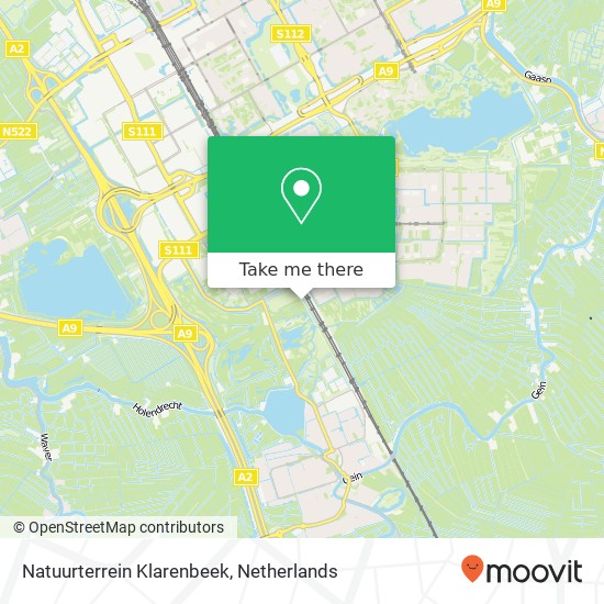 Natuurterrein Klarenbeek kaart