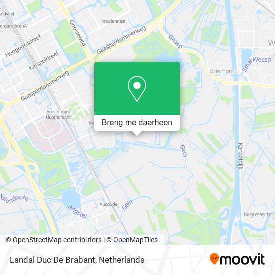 Landal Duc De Brabant kaart