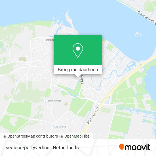 sedieco-partyverhuur kaart