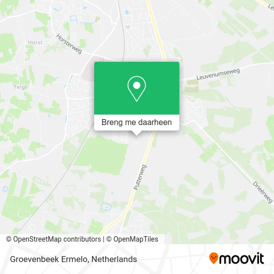 Groevenbeek Ermelo kaart