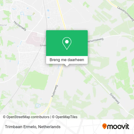 Trimbaan Ermelo kaart