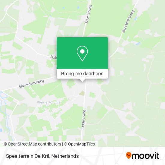 Speelterrein De Kril kaart