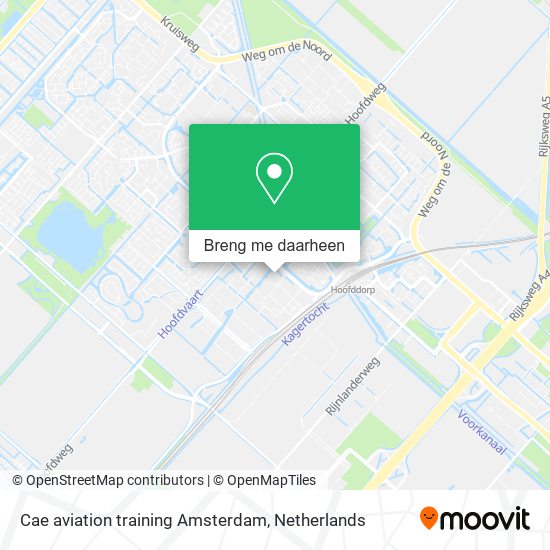 Cae aviation training Amsterdam kaart