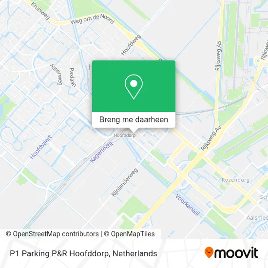 P1 Parking P&R Hoofddorp kaart