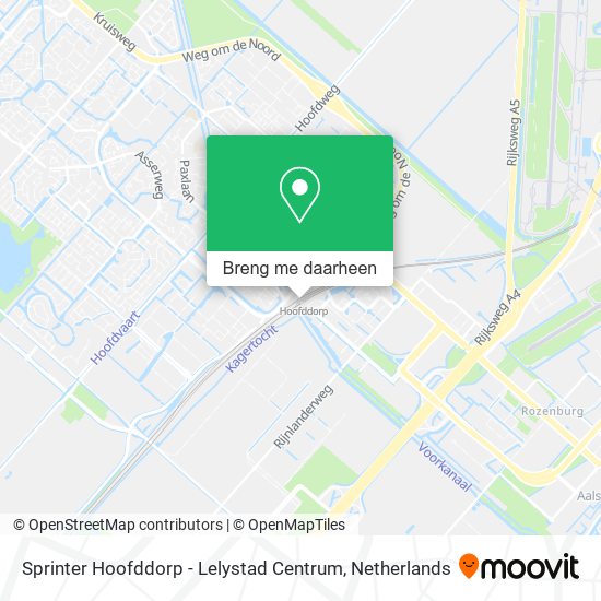 Instrueren dempen mineraal Hoe gaan naar Sprinter Hoofddorp - Lelystad Centrum in Haarlemmermeer via  Bus, Trein of Tram?