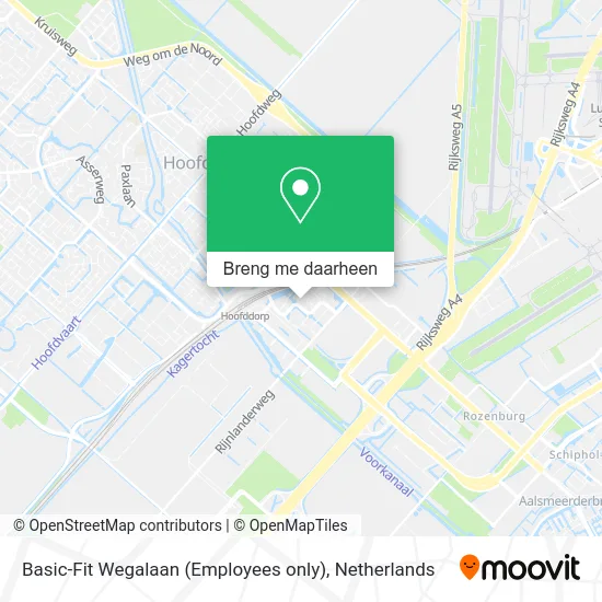 Basic-Fit Wegalaan (Employees only) kaart