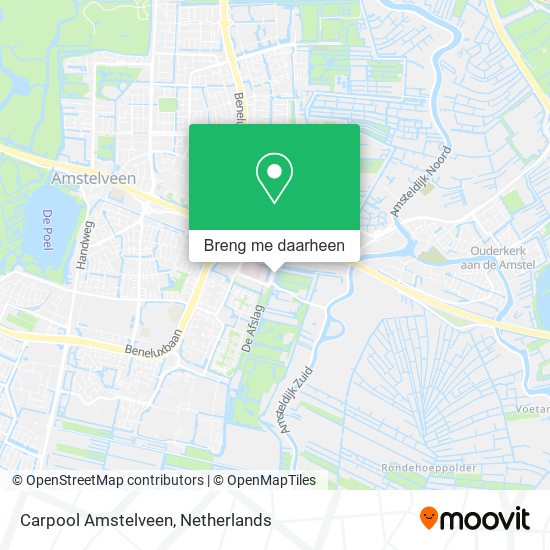 Carpool Amstelveen kaart