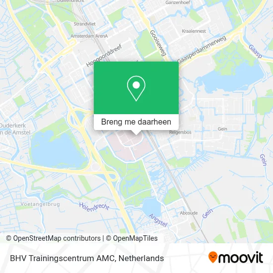 BHV Trainingscentrum AMC kaart