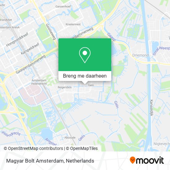 Magyar Bolt Amsterdam kaart