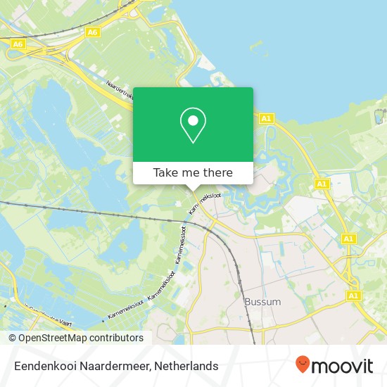 Eendenkooi Naardermeer kaart