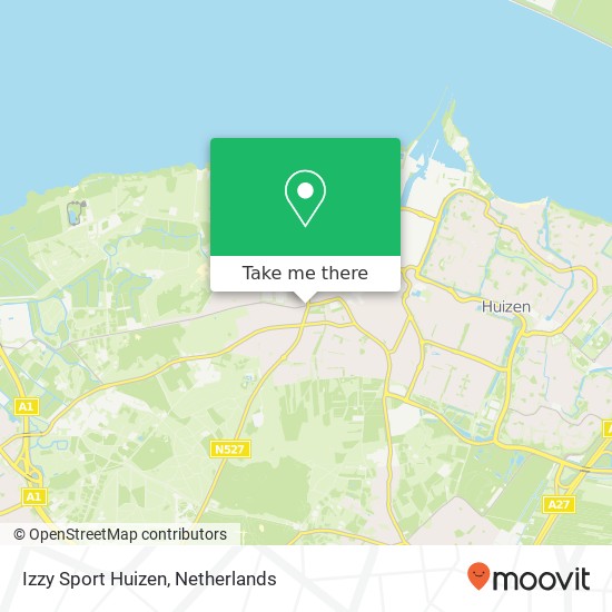 Izzy Sport Huizen kaart