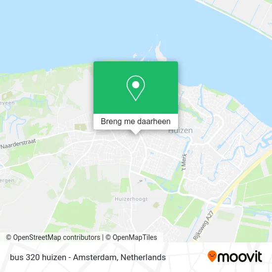 bus 320 huizen - Amsterdam kaart