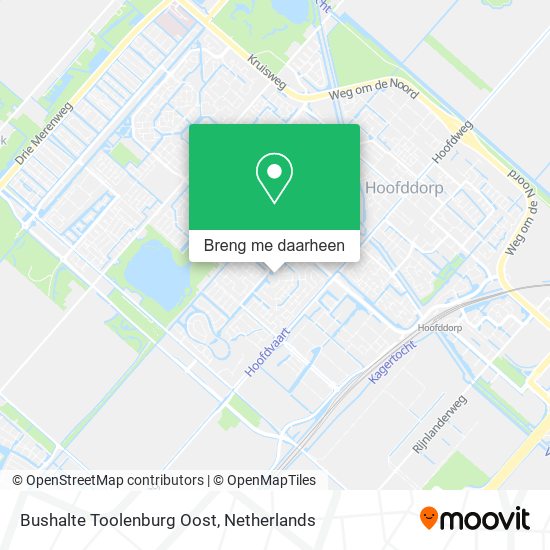 Bushalte Toolenburg Oost kaart