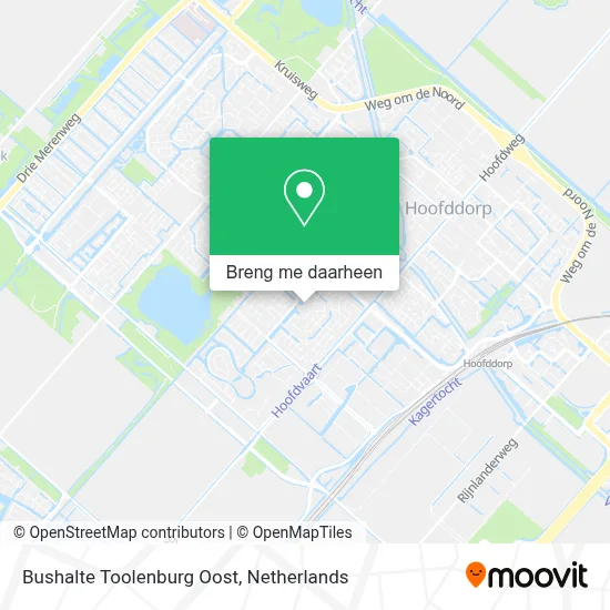 Bushalte Toolenburg Oost kaart