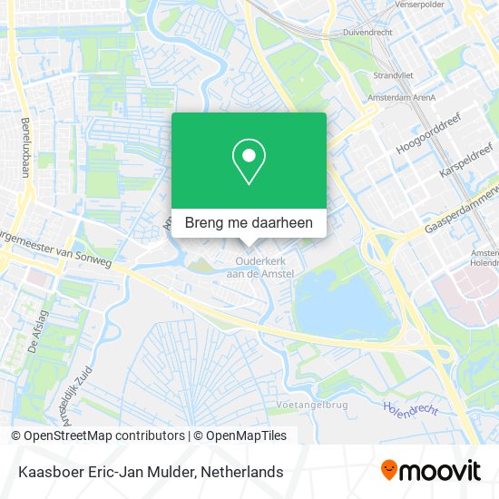 Kaasboer Eric-Jan Mulder kaart