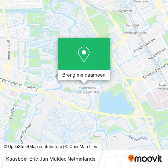 Kaasboer Eric-Jan Mulder kaart