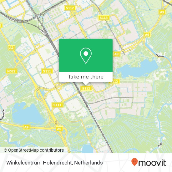 Winkelcentrum Holendrecht kaart