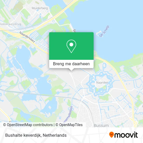 Bushalte keverdijk kaart