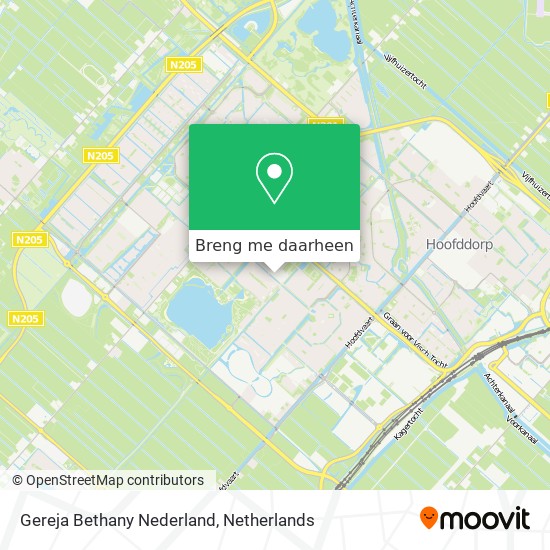 Gereja Bethany Nederland kaart