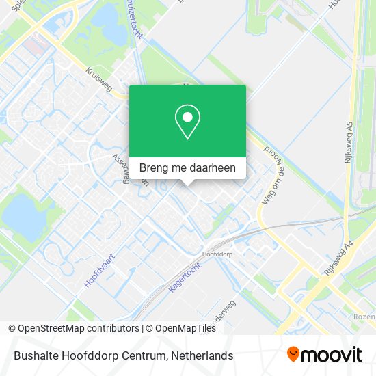 Bushalte Hoofddorp Centrum kaart