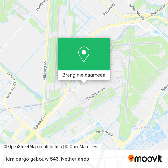 klm cargo gebouw 543 kaart