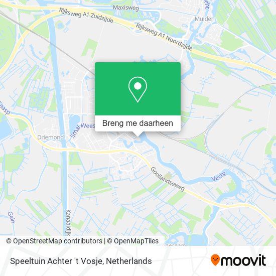 Speeltuin Achter 't Vosje kaart