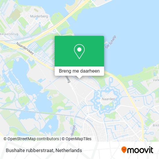 Bushalte rubberstraat kaart