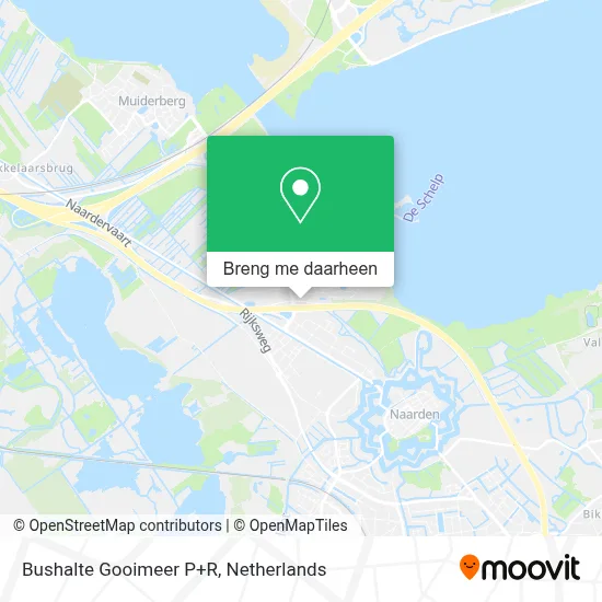 Bushalte Gooimeer P+R kaart