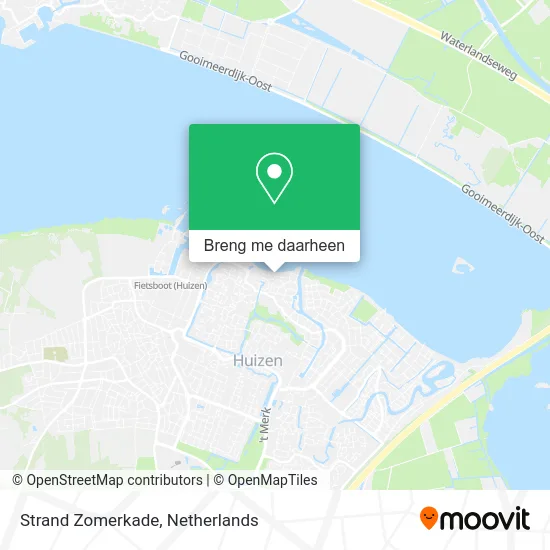 Strand Zomerkade kaart