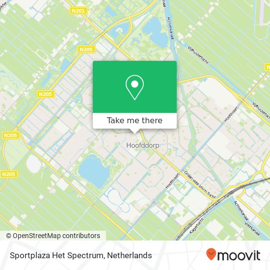 Sportplaza Het Spectrum kaart