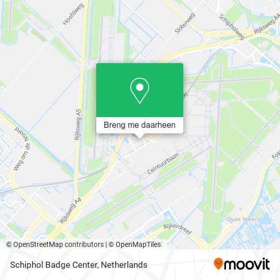 Schiphol Badge Center kaart
